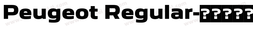Peugeot Regular字体转换